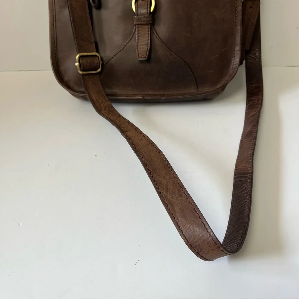 Diba True‎ Dark Brown Leather Crossbody Bag